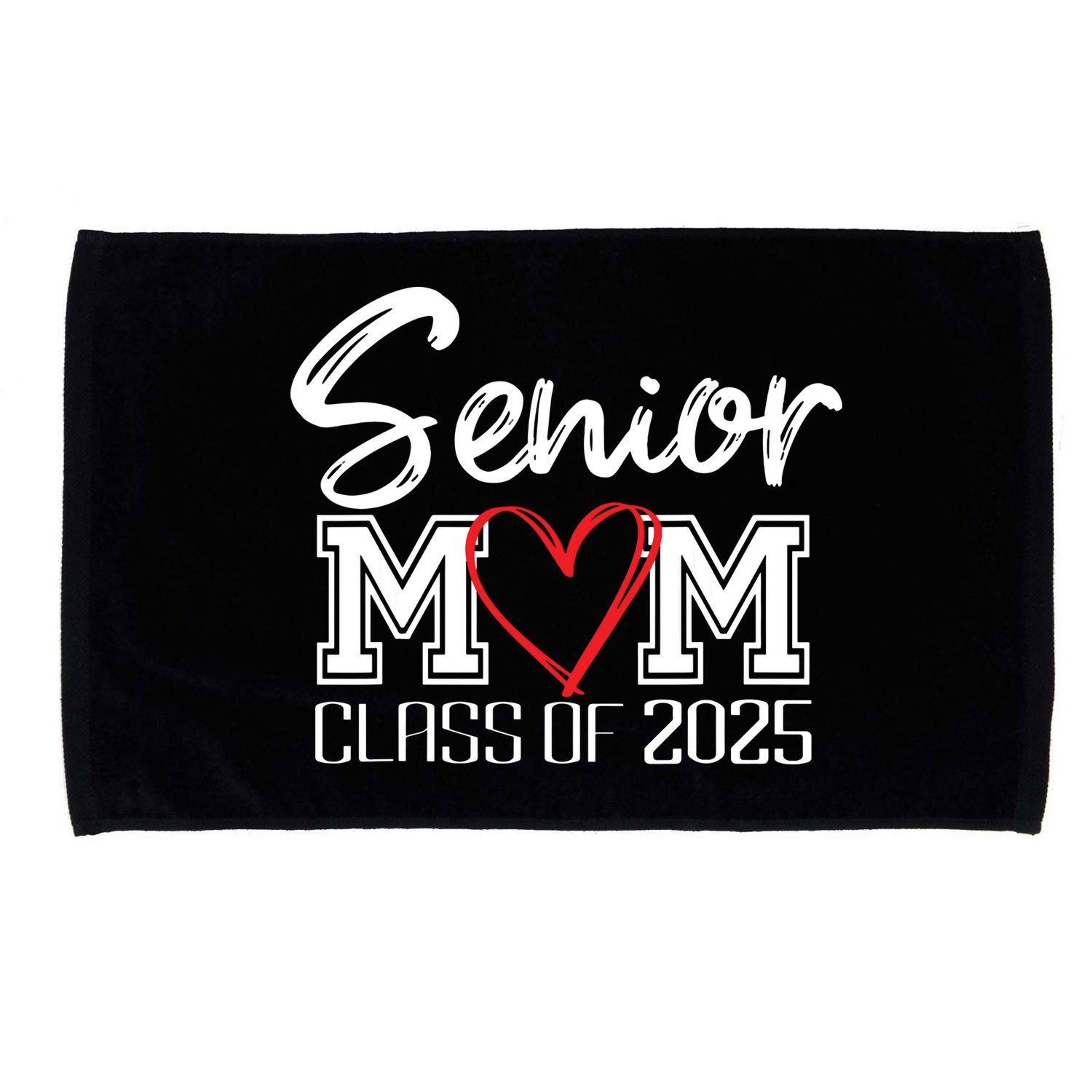 Senior Mom Class Of 2025 Proud Mom Of Graduate Heart Mom Microfiber Hand Towel