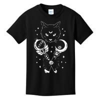 Sailor Meow Cute Moon Cat Space Magic Gothic Halloween Kids T-Shirt