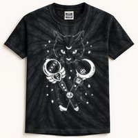 Sailor Meow Cute Moon Cat Space Magic Gothic Halloween Kids Tie-Dye T-Shirt