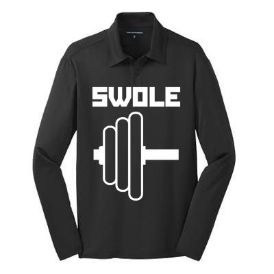 Swole Mates Cute Workout Couples Valentines Day Gym Fitness Great Gift Silk Touch Performance Long Sleeve Polo