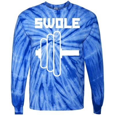 Swole Mates Cute Workout Couples Valentines Day Gym Fitness Great Gift Tie-Dye Long Sleeve Shirt