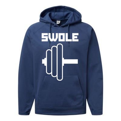 Swole Mates Cute Workout Couples Valentines Day Gym Fitness Great Gift Performance Fleece Hoodie