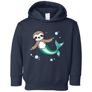 Sloth Mermaid Cute Slothmaid Fantasy Toddler Hoodie