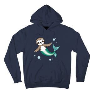 Sloth Mermaid Cute Slothmaid Fantasy Tall Hoodie