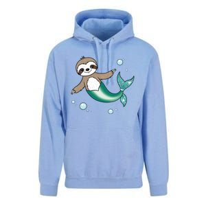 Sloth Mermaid Cute Slothmaid Fantasy Unisex Surf Hoodie