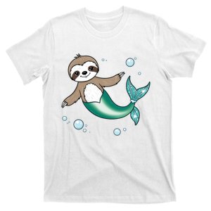 Sloth Mermaid Cute Slothmaid Fantasy T-Shirt