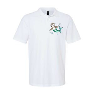 Sloth Mermaid Cute Slothmaid Fantasy Softstyle Adult Sport Polo