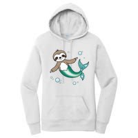 Sloth Mermaid Cute Slothmaid Fantasy Women's Pullover Hoodie