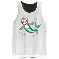 Sloth Mermaid Cute Slothmaid Fantasy Mesh Reversible Basketball Jersey Tank