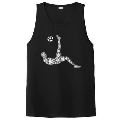 Snowflake Merry Christmas Snowflakes Soccer Cool Gift PosiCharge Competitor Tank