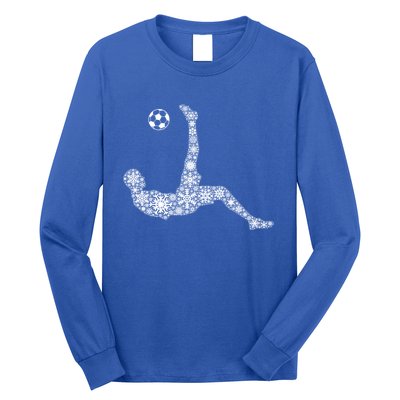 Snowflake Merry Christmas Snowflakes Soccer Cool Gift Long Sleeve Shirt