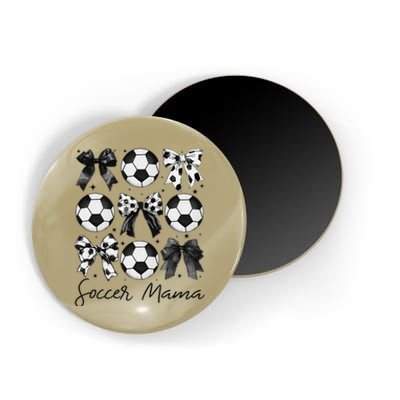 Soccer Mama Coquette Bow Soccer Mom Soccer Season Gift Magnet