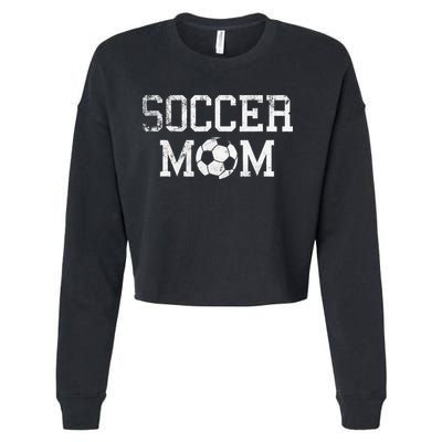 Soccer Mama Clothing Retro Vintage Soccer Mom Cropped Pullover Crew
