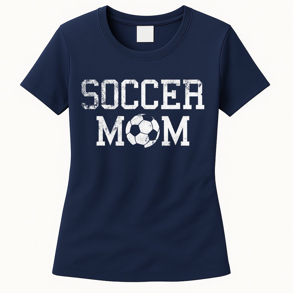 Soccer Mama Clothing Retro Vintage Soccer Mom Womens T-Shirt