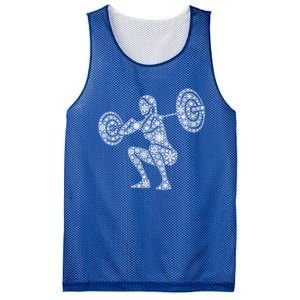 Snowflake Merry Christmas Gym Workout Barbell Squats Gift Mesh Reversible Basketball Jersey Tank