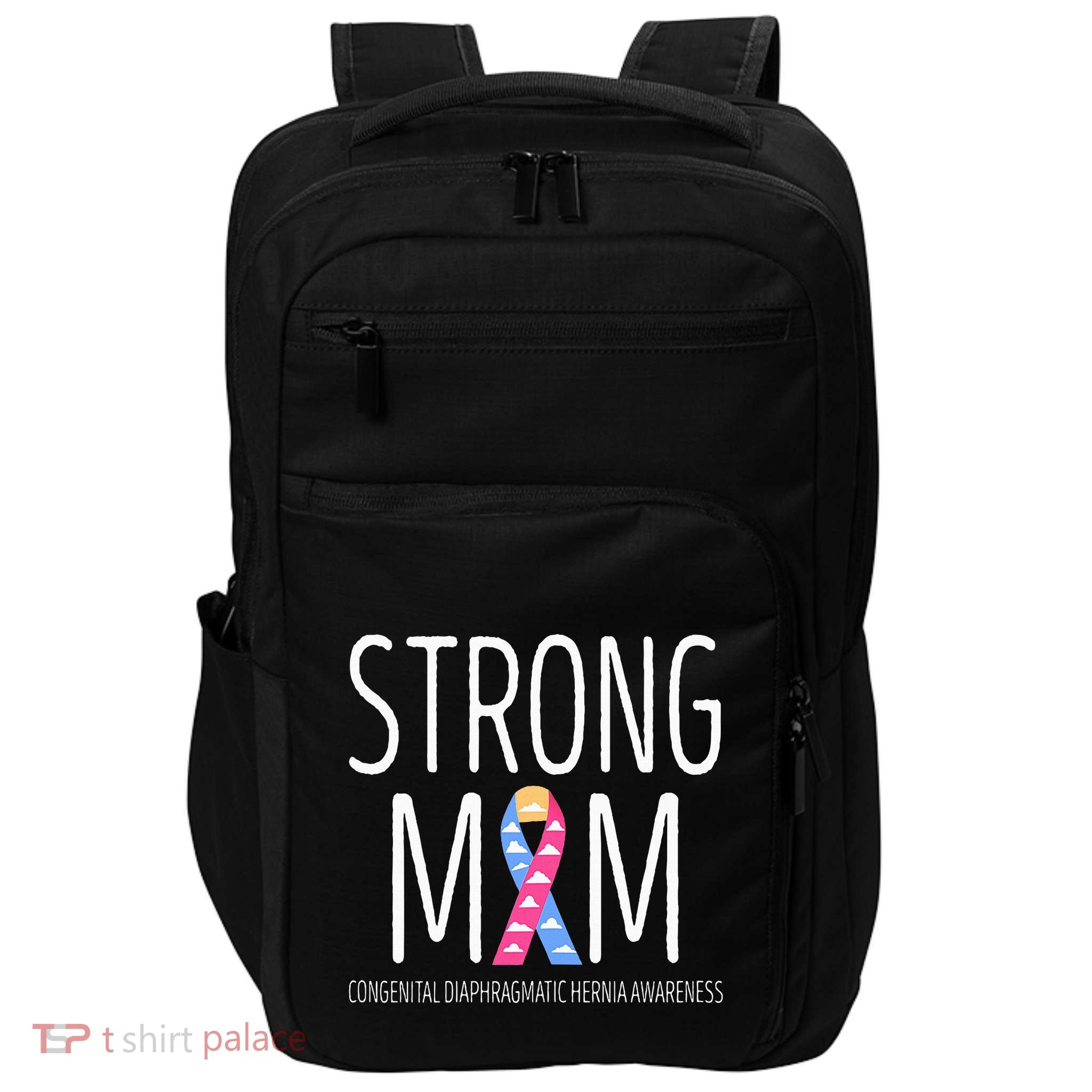 Strong Mom Congenital Diaphragmatic Hernia Awareness Impact Tech Backpack
