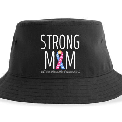 Strong Mom Congenital Diaphragmatic Hernia Awareness Sustainable Bucket Hat