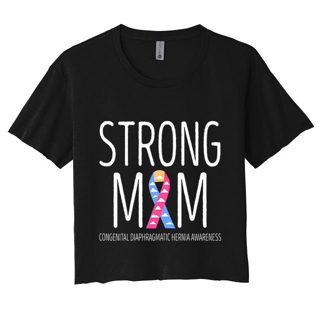 Strong Mom Congenital Diaphragmatic Hernia Awareness Crop Top