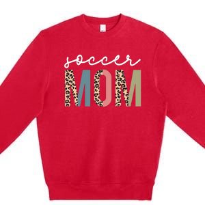 Soccer Mom Cute Mom Life Soccer Game Day Cheer Mom Premium Crewneck Sweatshirt