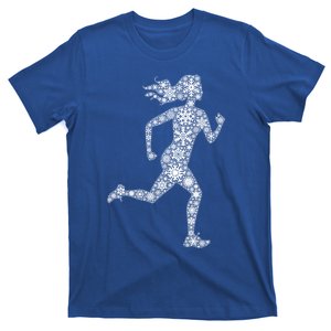 Snowflake Merry Christmas Running Jogging Runner Gift T-Shirt