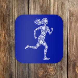 Snowflake Merry Christmas Running Jogging Runner Gift Coaster