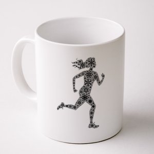 Snowflake Merry Christmas Running Jogging Runner Gift Coffee Mug