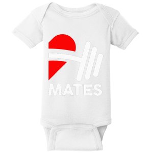 Swole Mates Couples Matching Couples Workout Gym Partner Baby Bodysuit