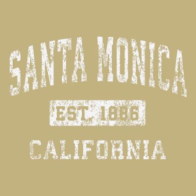 Santa Monica California Ca Vintage Established T-Shirt