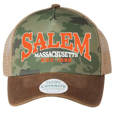 Salem Massachusetts Cute Fall Salem Est 1692 Legacy Tie Dye Trucker Hat