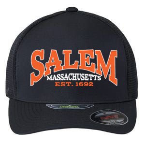 Salem Massachusetts Cute Fall Salem Est 1692 Flexfit Unipanel Trucker Cap