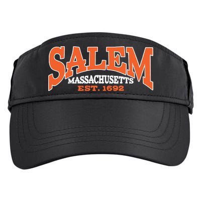 Salem Massachusetts Cute Fall Salem Est 1692 Adult Drive Performance Visor