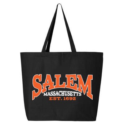 Salem Massachusetts Cute Fall Salem Est 1692 25L Jumbo Tote