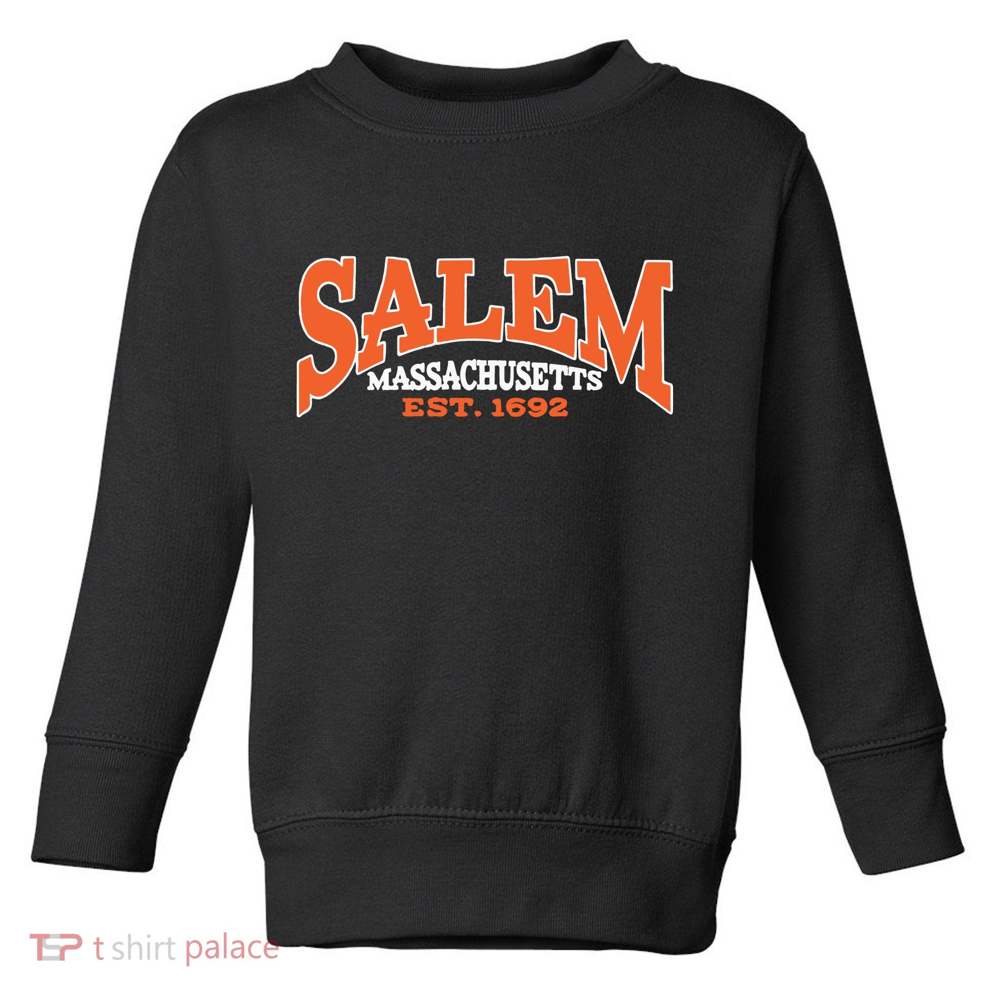 Salem Massachusetts Cute Fall Salem Est 1692 Toddler Sweatshirt