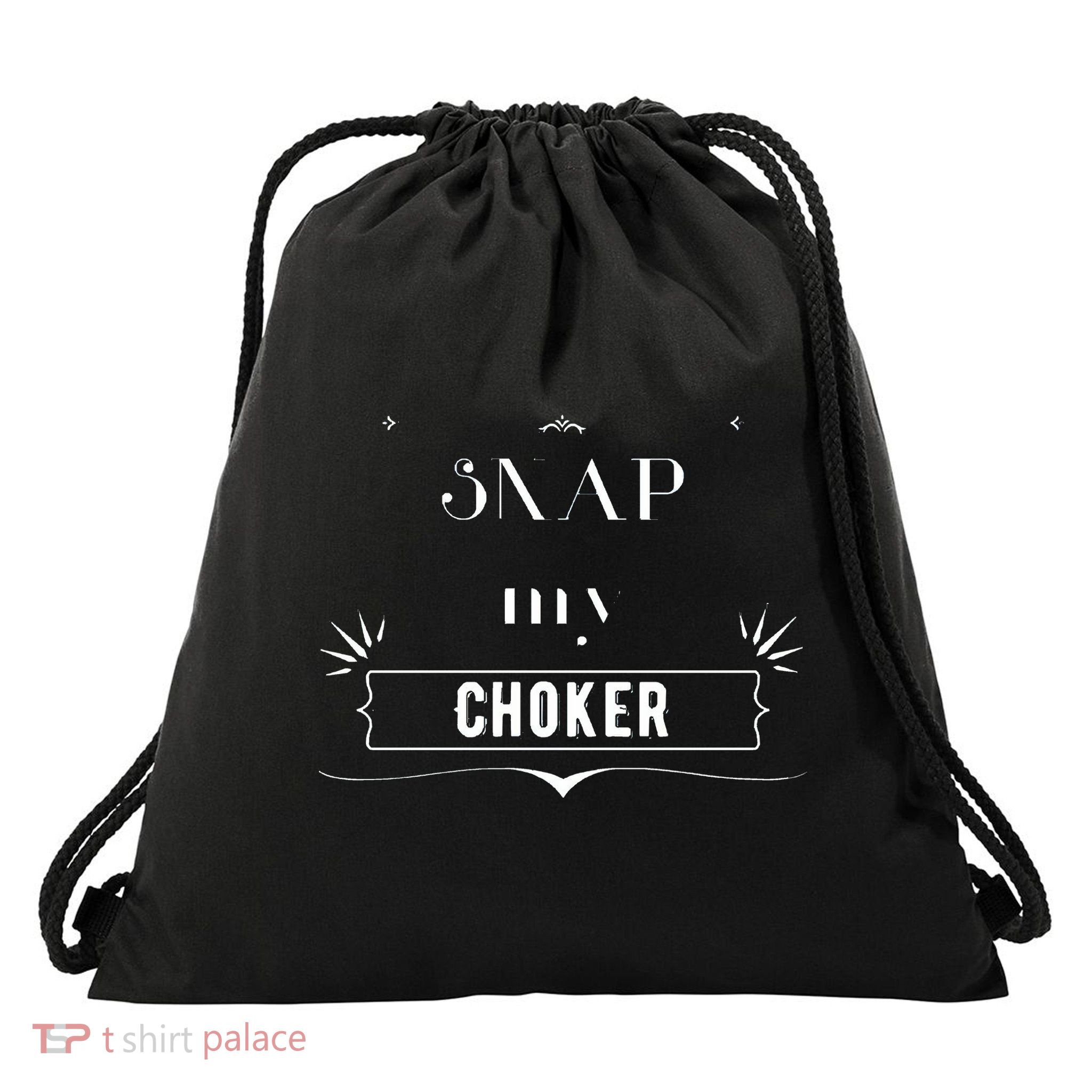 Snap My Choker Drawstring Bag