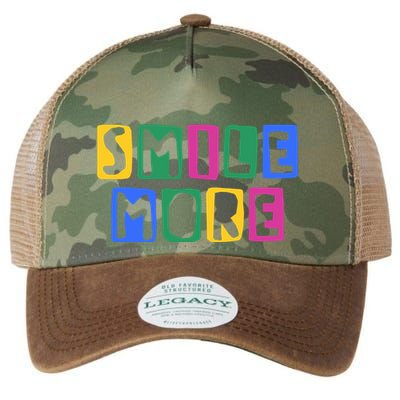 Smile More Colorful Inspiring Legacy Tie Dye Trucker Hat