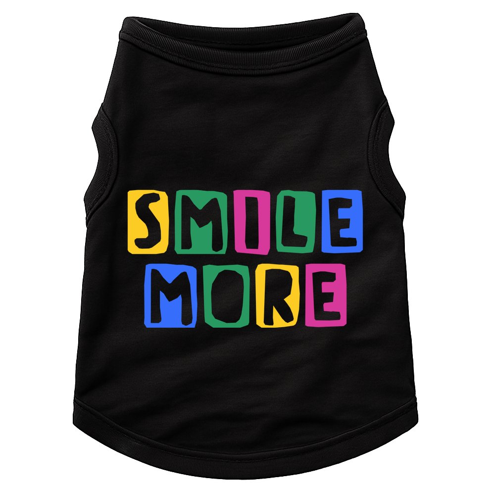 Smile More Colorful Inspiring Doggie Tank