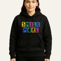 Smile More Colorful Inspiring Hoodie