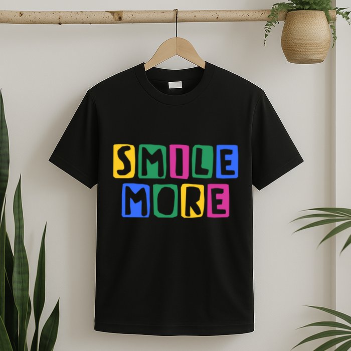 Smile More Colorful Inspiring T-Shirt