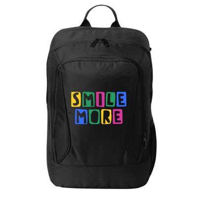 Smile More Colorful Inspiring City Backpack