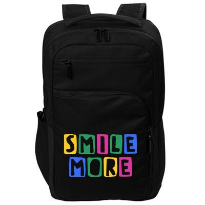 Smile More Colorful Inspiring Impact Tech Backpack