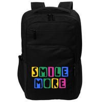 Smile More Colorful Inspiring Impact Tech Backpack