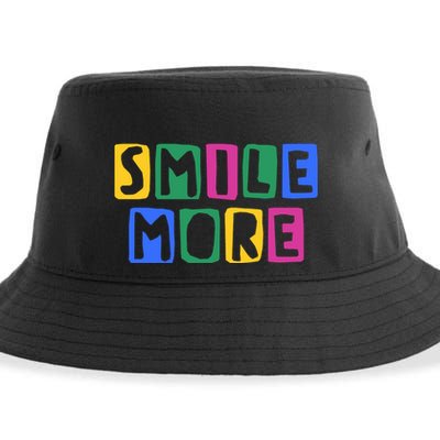 Smile More Colorful Inspiring Sustainable Bucket Hat