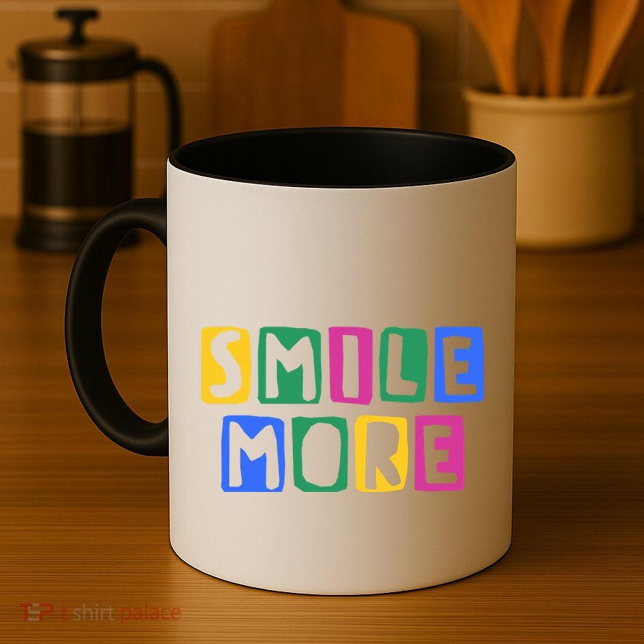 Smile More Colorful Inspiring Mug