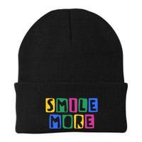 Smile More Colorful Inspiring Beanie
