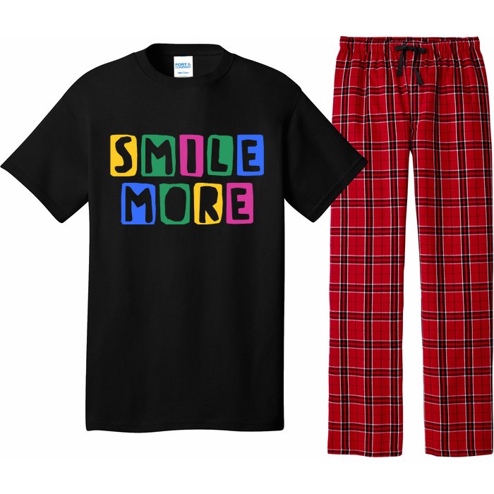 Smile More Colorful Inspiring Pajama Set