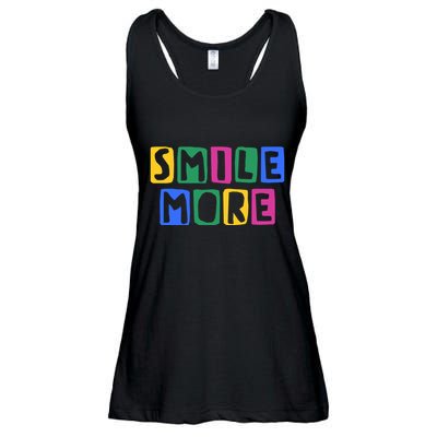 Smile More Colorful Inspiring Ladies Essential Flowy Tank