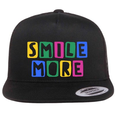 Smile More Colorful Inspiring Flatbill Hat
