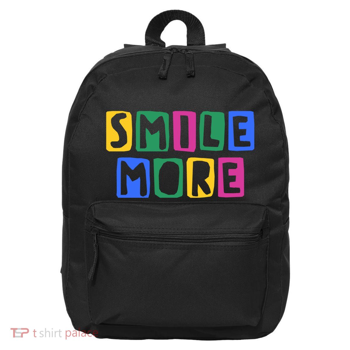 Smile More Colorful Inspiring 16 in Basic Backpack