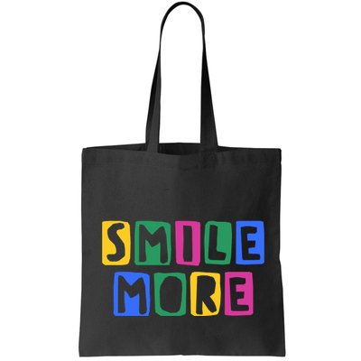 Smile More Colorful Inspiring Bag