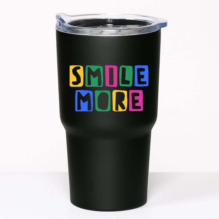 Smile More Colorful Inspiring Tumbler